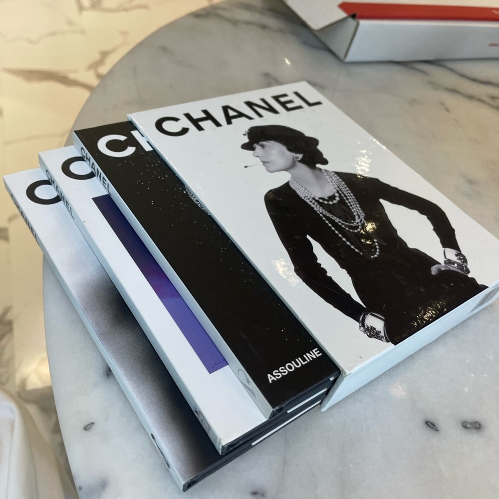 CHANEL Black and White Coffee Table Book Set